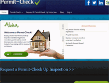 Tablet Screenshot of permit-check.com